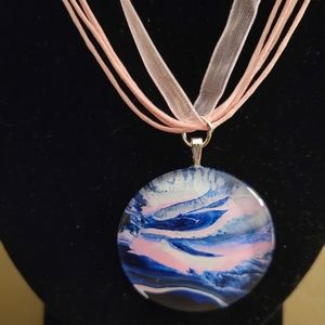 Hand painted necklace
